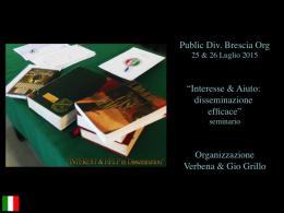Brescia Org program