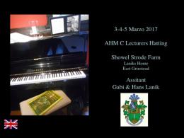 AHM C Pro Lecturers Project UK