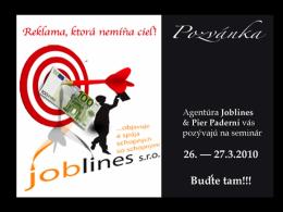 Joblines CEOs Marketing Training Program - Slovakia