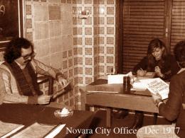 Pier Paderni Files  Novara City Office 1977