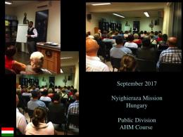 AHM C Program - Hungary