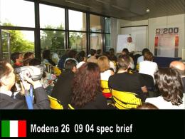 Modena Evening Lecture