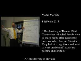 Martin Mazuk Lecturing in Slovakia