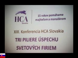 HCA Slovakia 15th anniversary