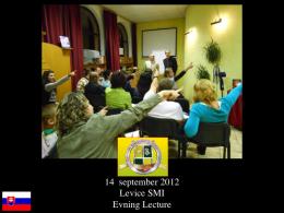 SMI Levice Evening Lectures - Levice