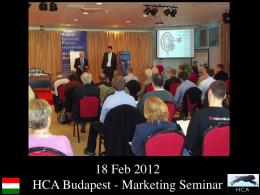 HCA Central Europe CEOs Program - Budapest