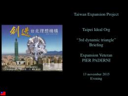 Taiwan Expansion project