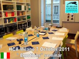 HCA Milano CEOs Program - Milano