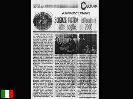 Premio Nova SF - Montepulciano 1988 - Media