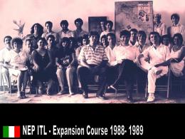 Expansion Course - NEP Italy 1988-89