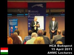 HCA Central Europe CEOs Training - Budapest