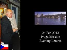 SMI Praga Evening Lectures - Praga