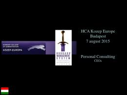 HCA CE CEOs program
