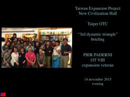 Taiwan Expansion project