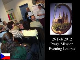 SMI Praga Evening Lectures - Praga
