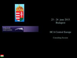 HCA CE CEOs Program - Budapest
