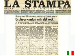 Media - Orpheus Band Project 1992 
