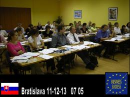 BS Bratislava CEOs PR Seminar