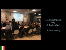 AHM C Program - Paolo Mucci delivery in Modena (IT)
