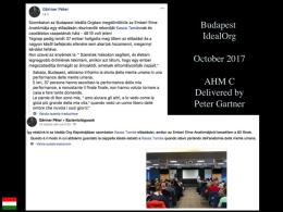 AHM C Program - Peter Gartner Ideal Org Budapest