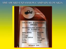 SMI Expansion Commendation