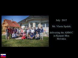 AHM C Program - Vlasta Spalek in Karpaty  (SK) 