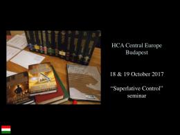 HCA CE CEOs Program Budapest