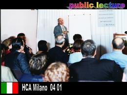 HCA Milano lecturing