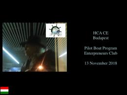 HCA CE CEOs Pilot Boat Program