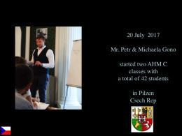 AHM C Program - Petr & Misha Gono  In Pilzen (CZ)