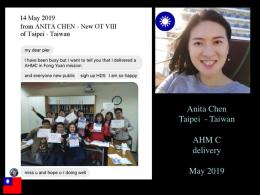 AHM C Program - Anita Chen delivery in Taiwan