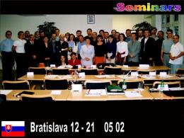 Seminar in Bratislava