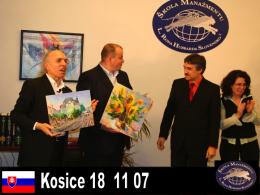 HCA Slovakia CEOs Seminars Awards - Kosice Slovakia