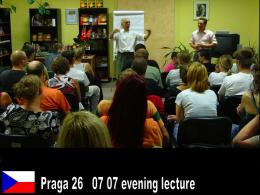 Prague Public Evening Lecture